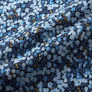 Tkanina bawełniana PREMIUM BLUE BLUEBERRIES ON NAVY